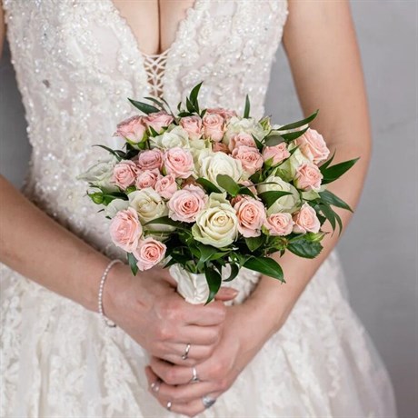 Свадебный букет Розовая нежность - фото 4681