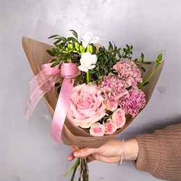 Букет цветов Розовый жемчуг