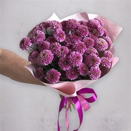 Букет хризантем розовых