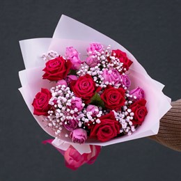 Букет цветов из роз "Шангрила"