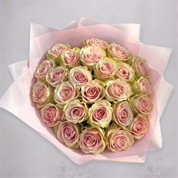 Букет цветов из 25 роз Нежно розовые