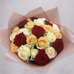 Букет цветов 29 роз Ассорти