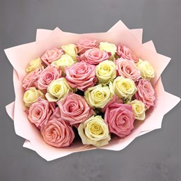 Букет цветов из 25 роз Бомбастик