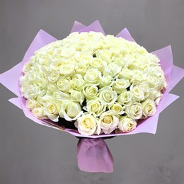 Букет Цветов 51 роза Белая нежность