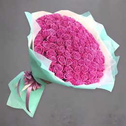 Букет цветов 45 роз Сладкая вата