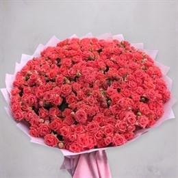 Букет цветов 101 кустовая роза Аромат любви
