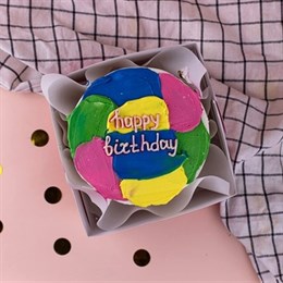 Бенто-торт Happy birthday Акварель 03430